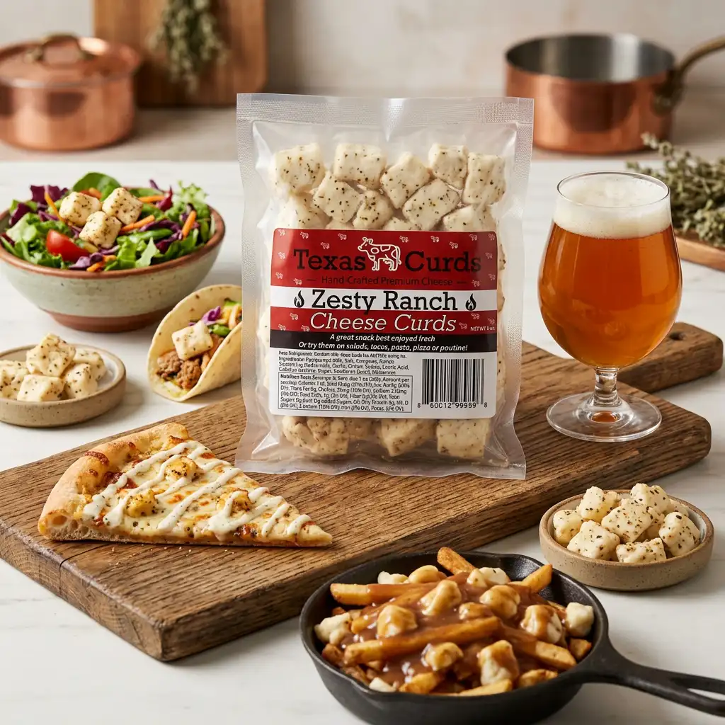 Zesty Ranch Cheese Curds with pairings